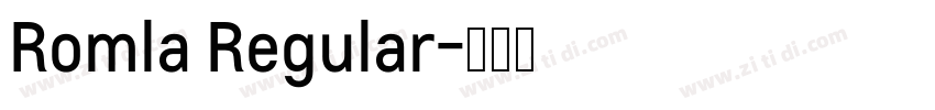 Romla Regular字体转换